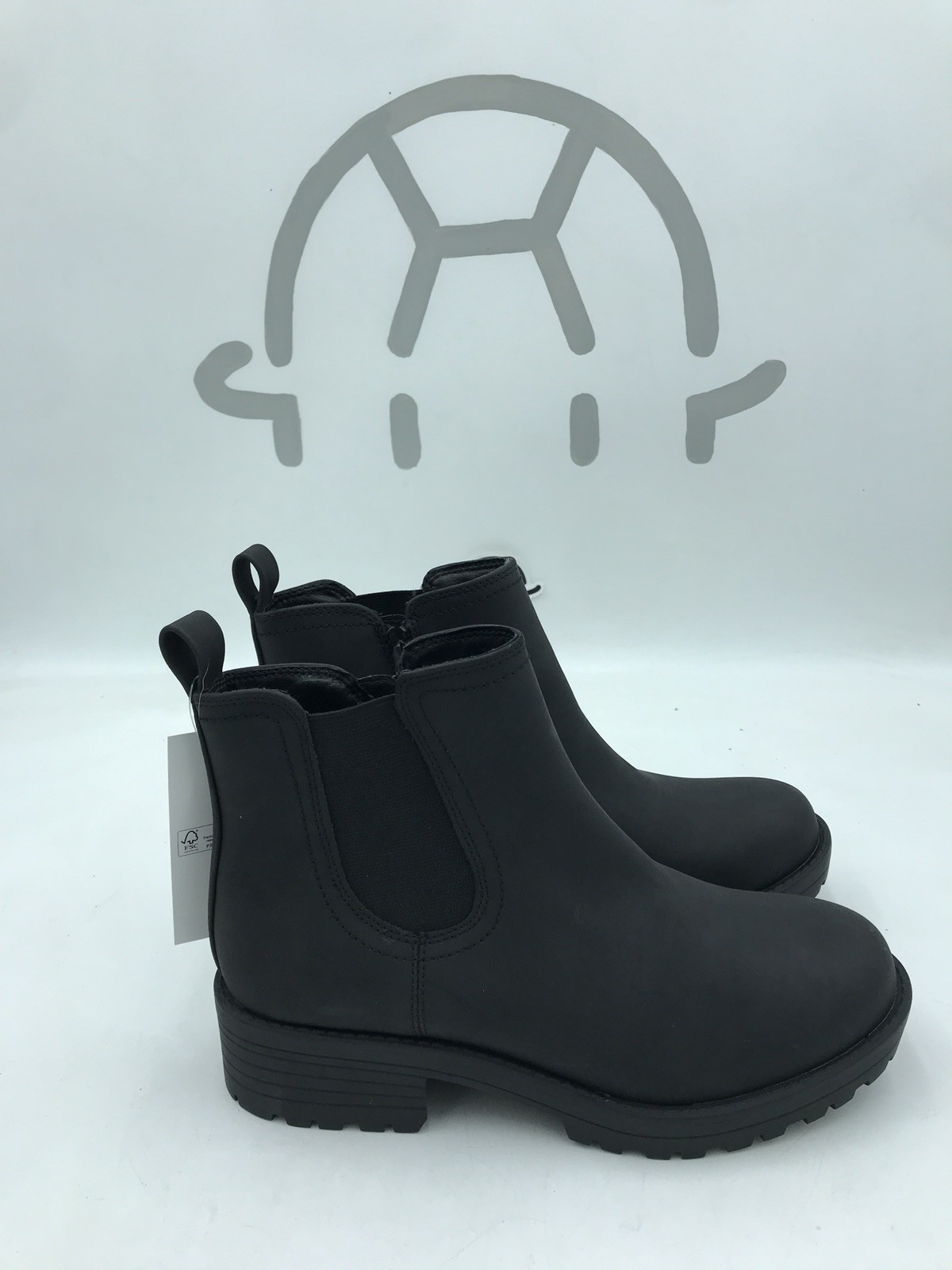 Buffalo David Bitton Anna Chelsea Boots Women’s Black Leather