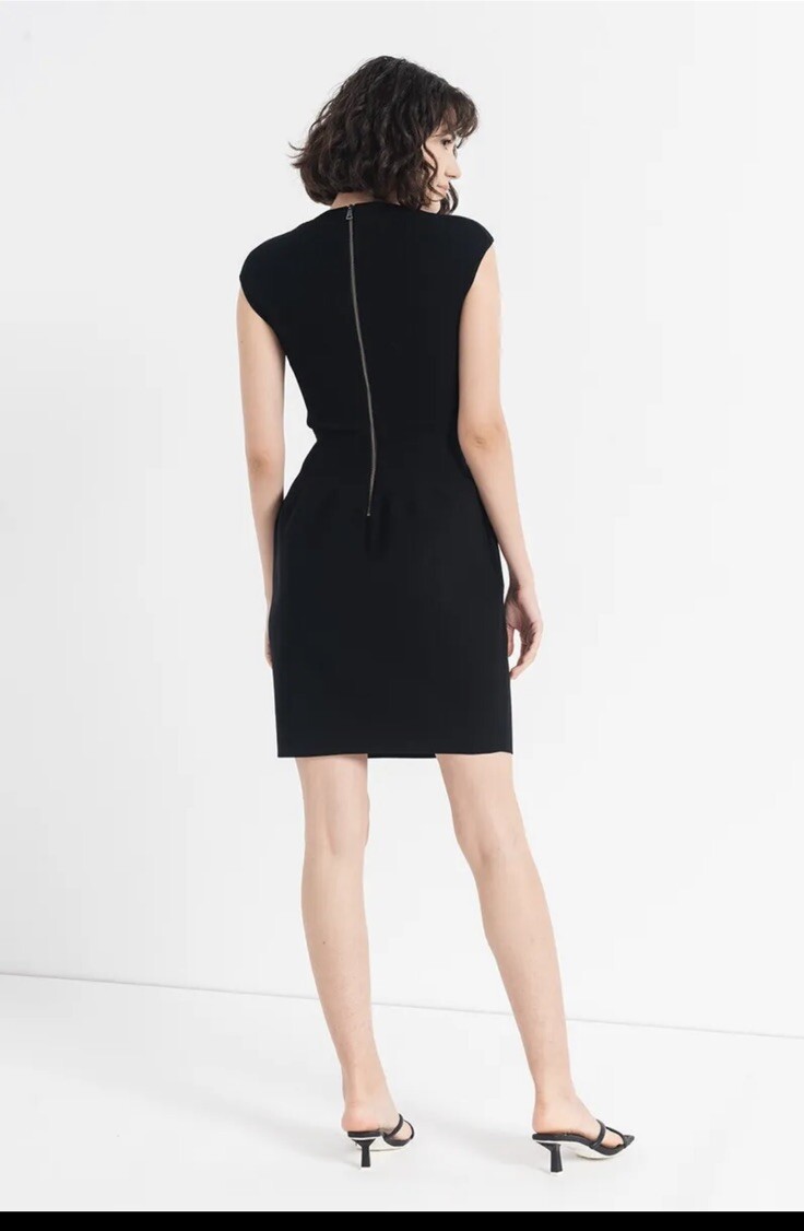 £165 TED BAKER Judit tulip skirt bodycon wiggle dress knit cocktail LBD 2 Uk 10