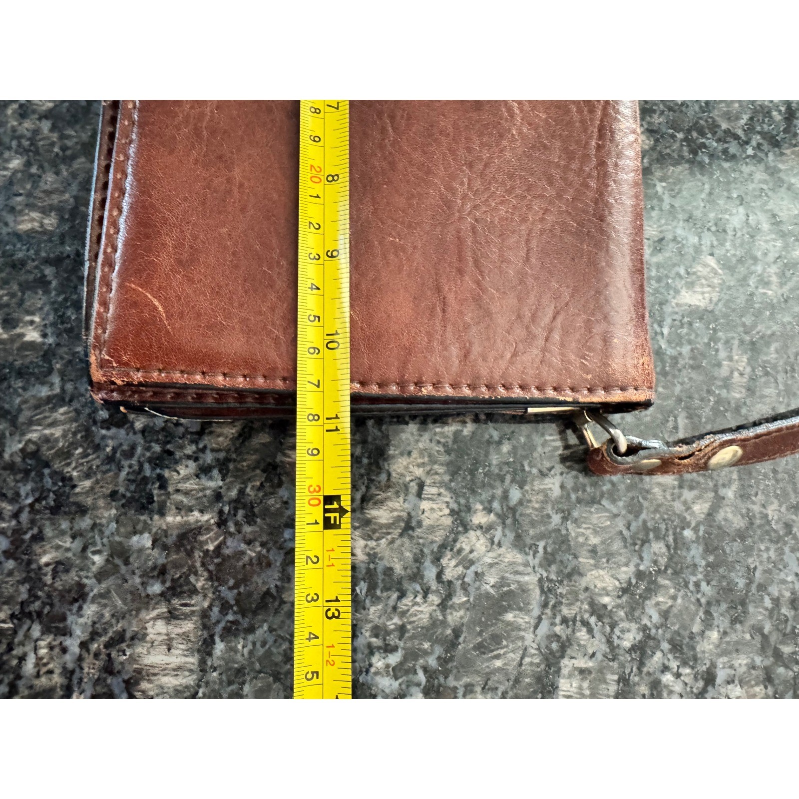Vintage Brown Leather Celine? Horse Carriage Shoulder Bag Equestrian Flap Purse