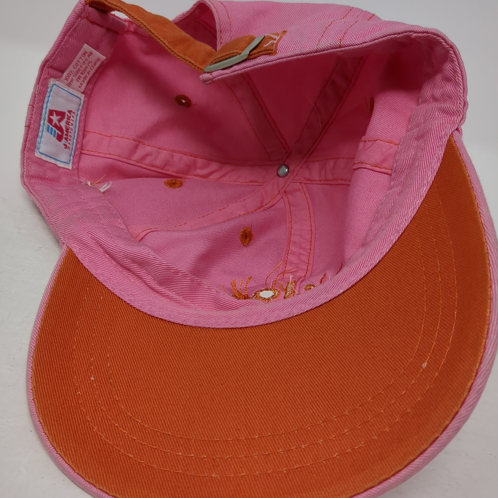 Relax Slideback Baseball Cap Pink One Size Adjustable J America Sportswear