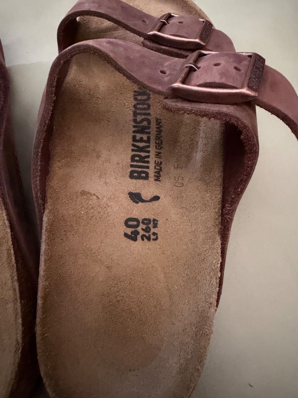 Birkenstock Arizona Classic Unisex Flat Leather Sandal Mocha (W9/M7) New