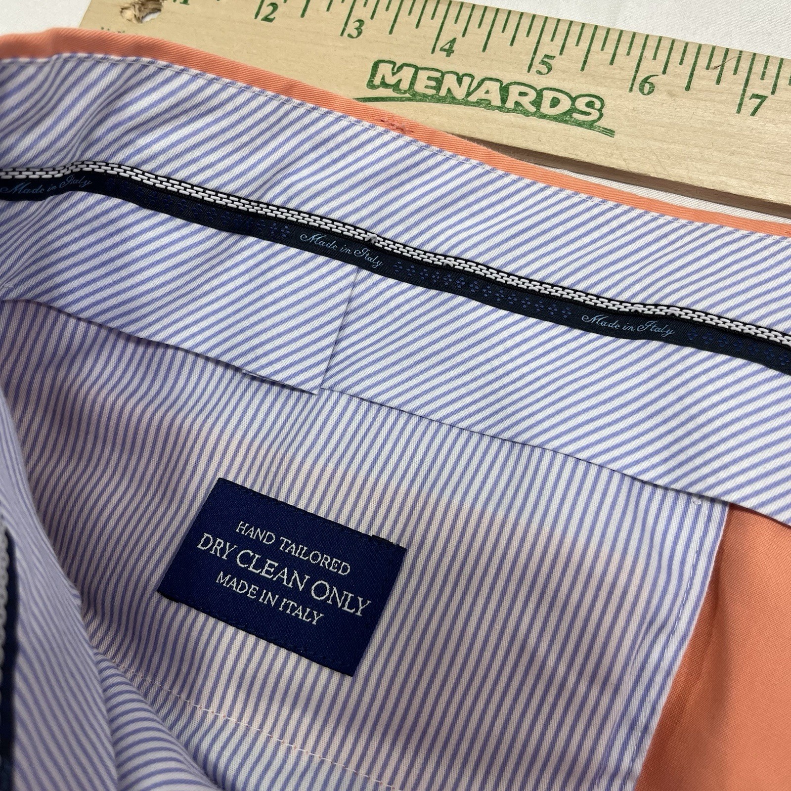 Ben Silver Charleston Pants Mens 40R (Fit: 40×29.5”) Orange Made in Italy – Read
