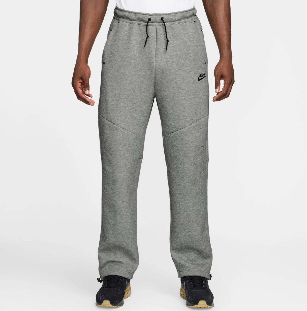 Nike Tech Open Hem Fleece Pants Dark Heather Grey Black S-2XL Men’s IM0697-063