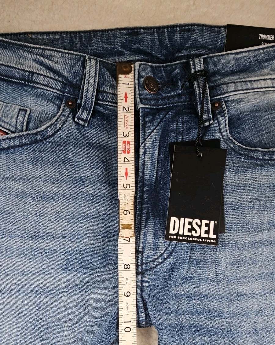 Diesel Thommer-R Slim Fit Jeans Mens 32×32 Light Blue Denim RB066 MSRP$195