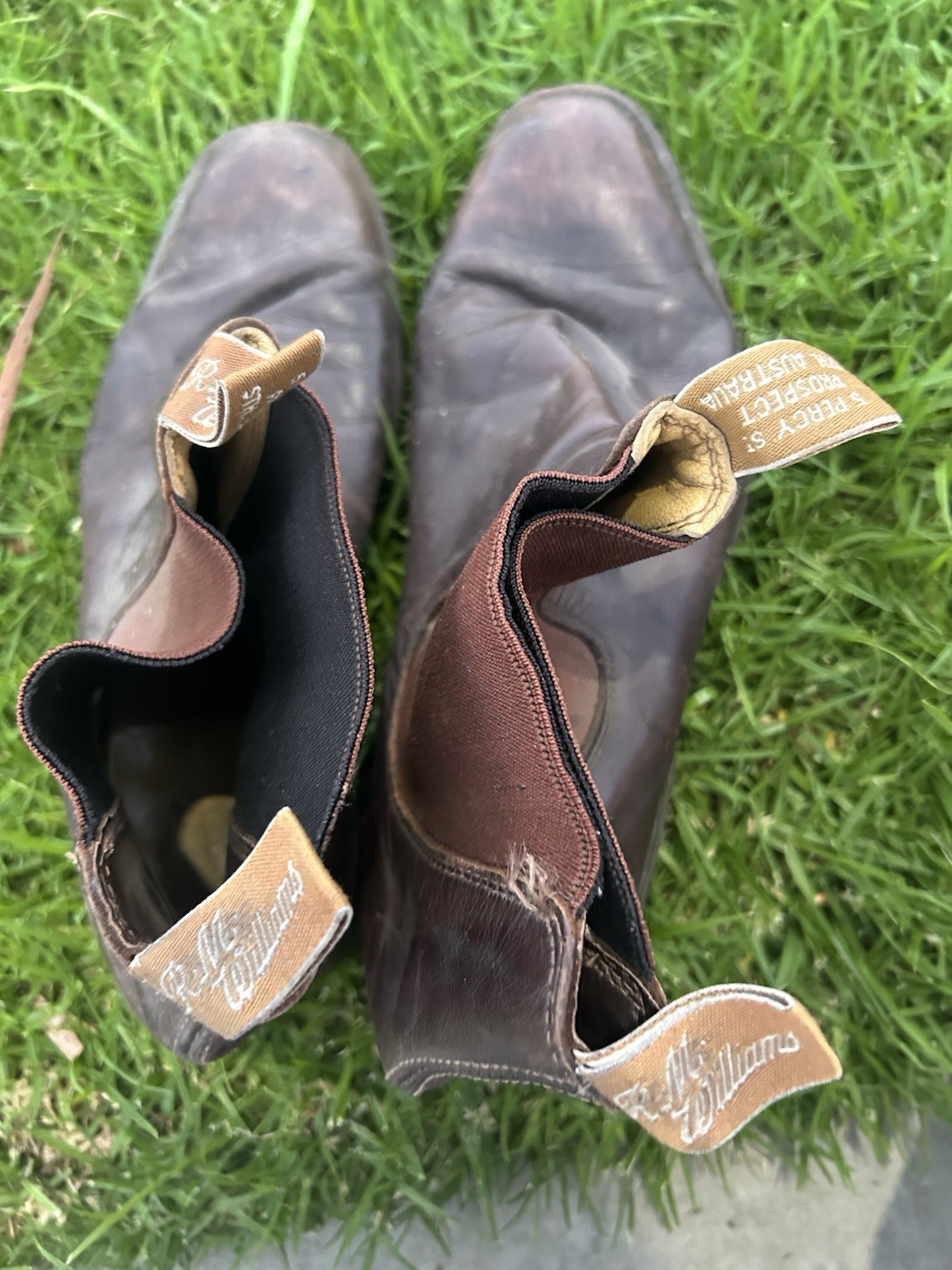 Vintage Rustic R.M. Williams Comfort Craftsman Chelsea Boots Size US11 UK10