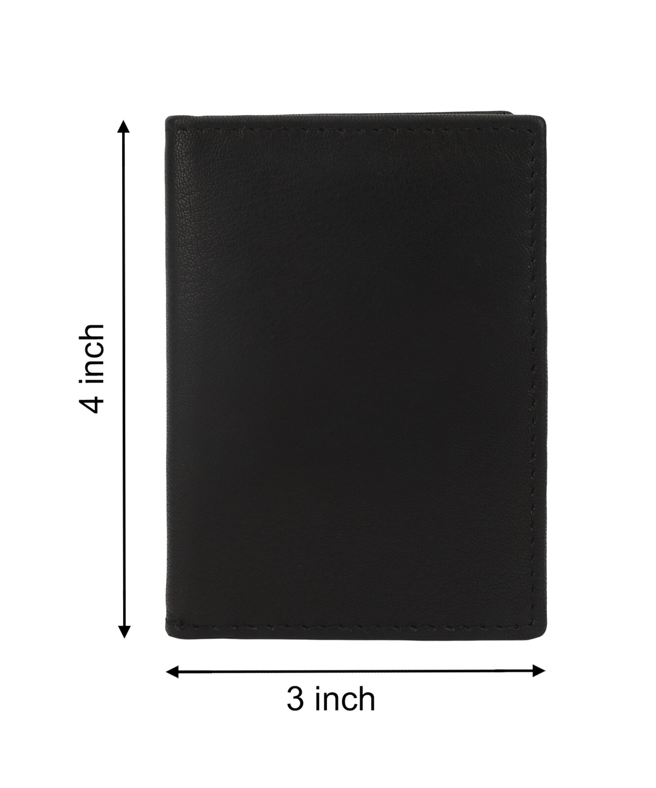 Leatherboss Mens Leather Wallet SIMPLE Bifold w/ID Window NEW