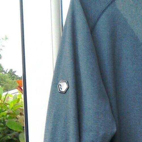 Unisex Regatta Great Outdoors Brand Blue/Grey/Stone Thin Fleece Top Size L 