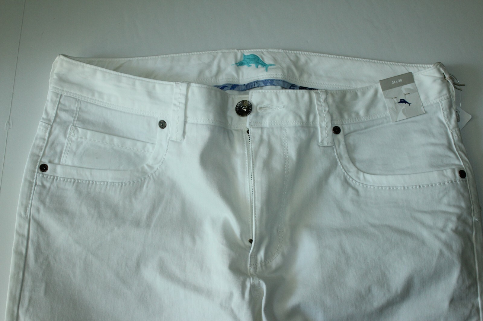 Tommy Bahama Pants Boracay Five Pocket Flat White T115497 New 40×30 40 Waist