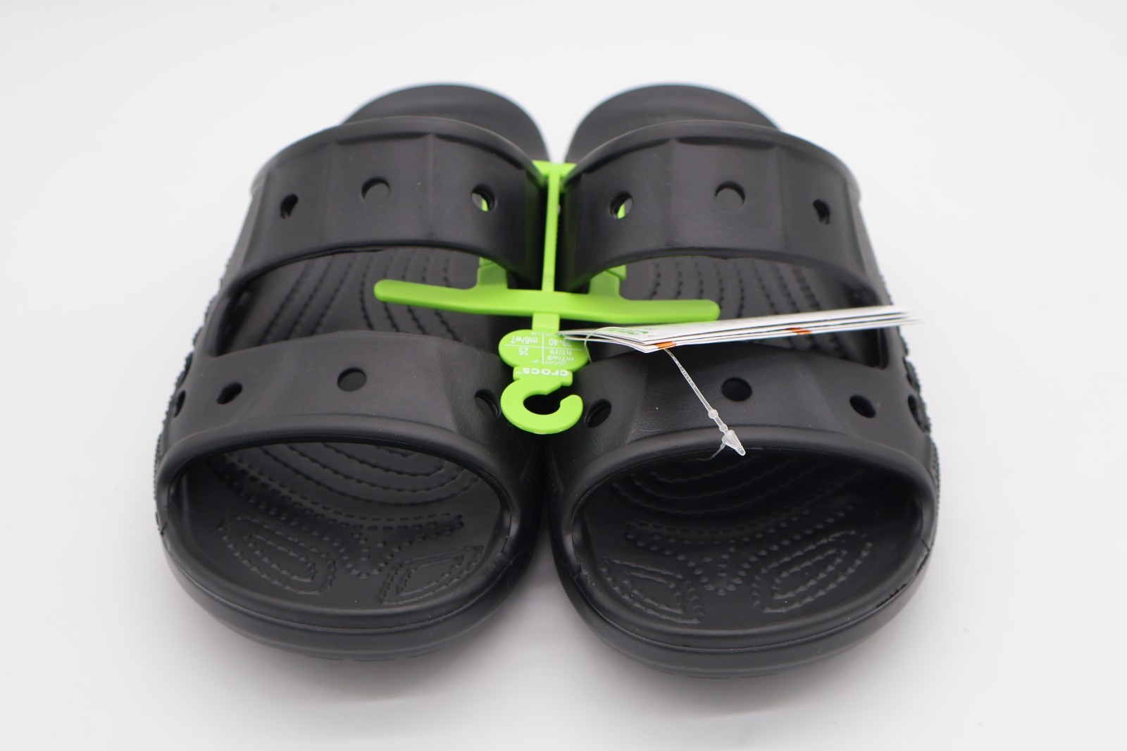 Crocs Sandals Unisex Size M7/W9 Black Baya Slide NWT