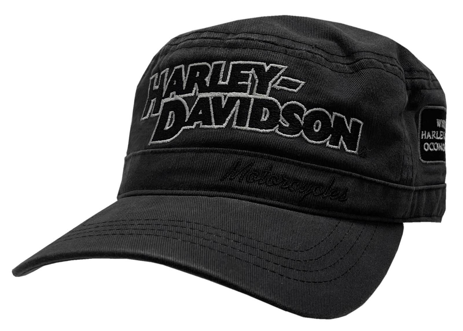 Harley-Davidson Painter’s Cap, Block H-D Embroidered Script, Charcoal Gray