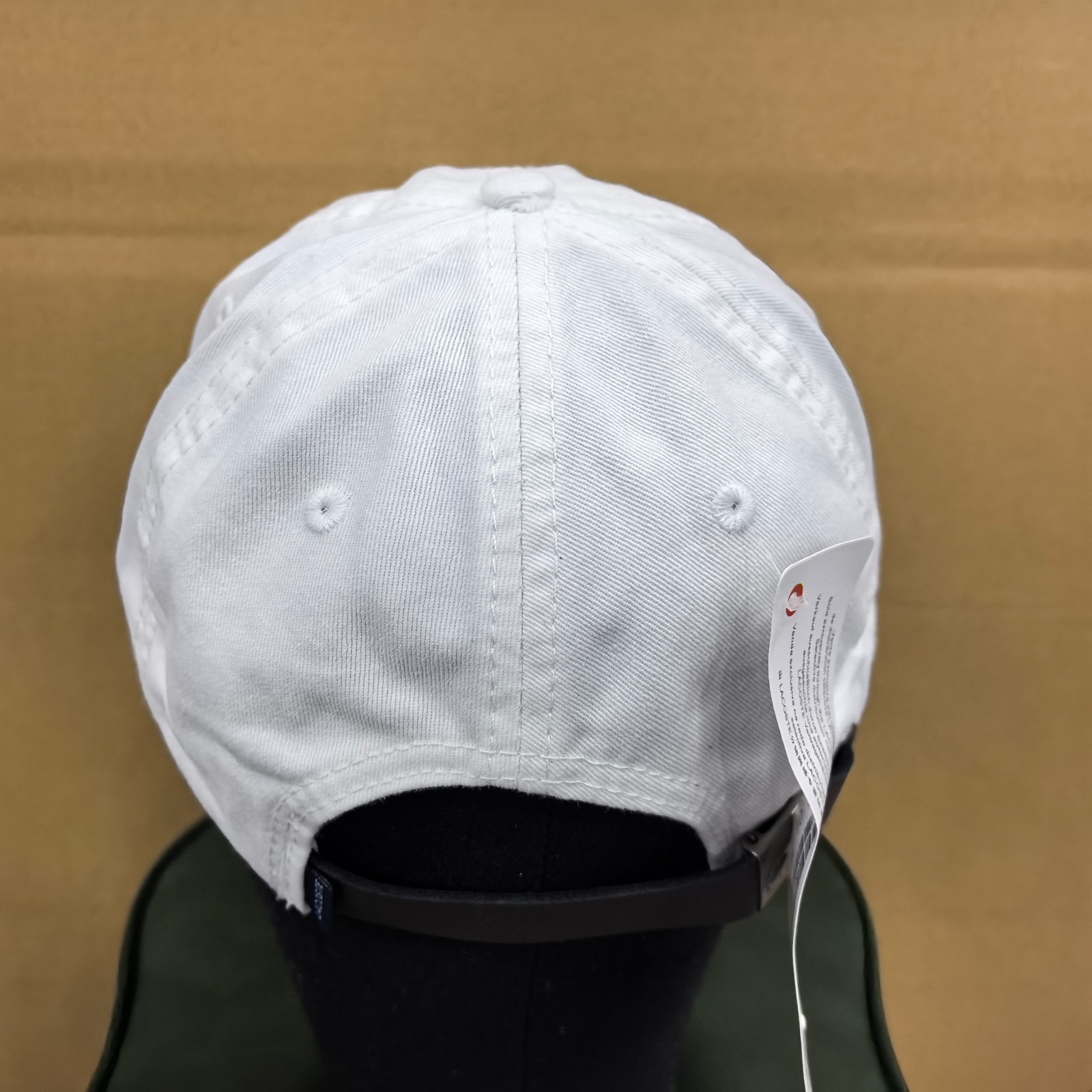 LACOSTE Outdoor Breathable Curved Brim Cap Adjustable Sports Baseball Cap White