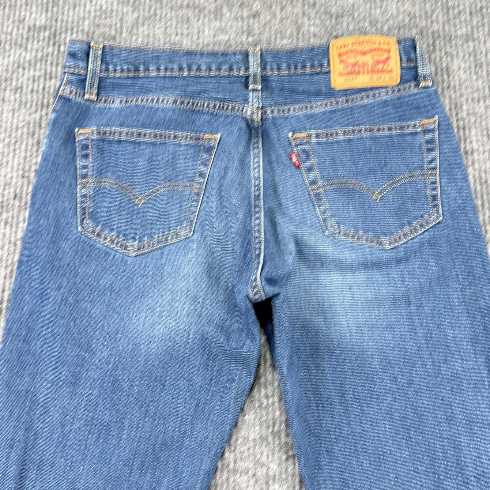 Levis 511 Jeans Mens 34×32 Blue Medium Wash Slim Straight Stretch Denim Casual