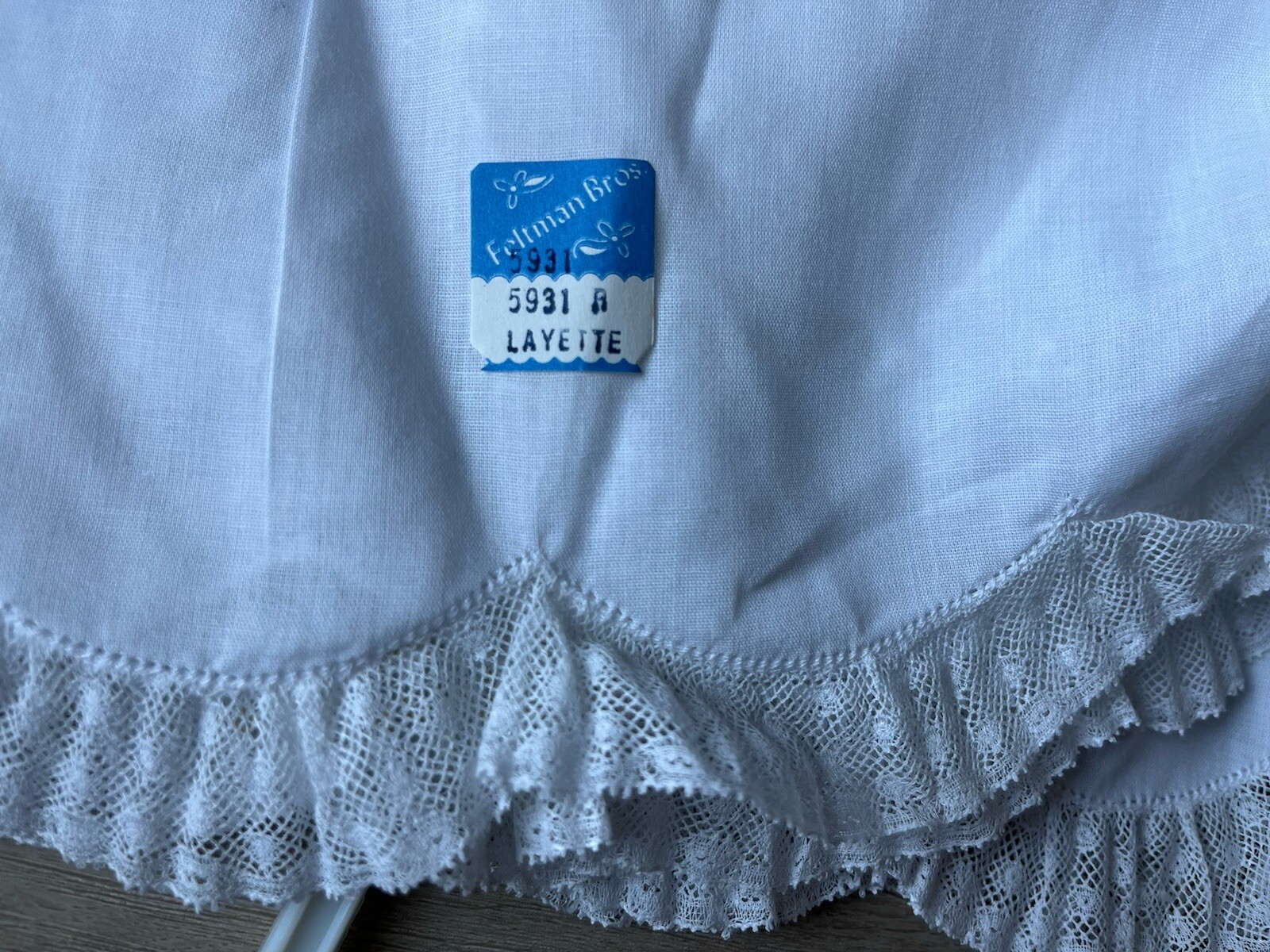 Feltman Brothers Girls Slip Dress Christening Gown White Lace NWT LAYETTE 5931
