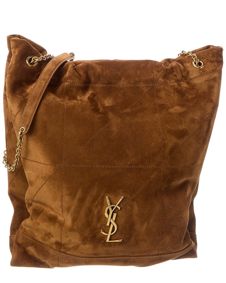 Saint Laurent Jamie 4.3 Pochon Suede Shoulder Bag Women’s Brown