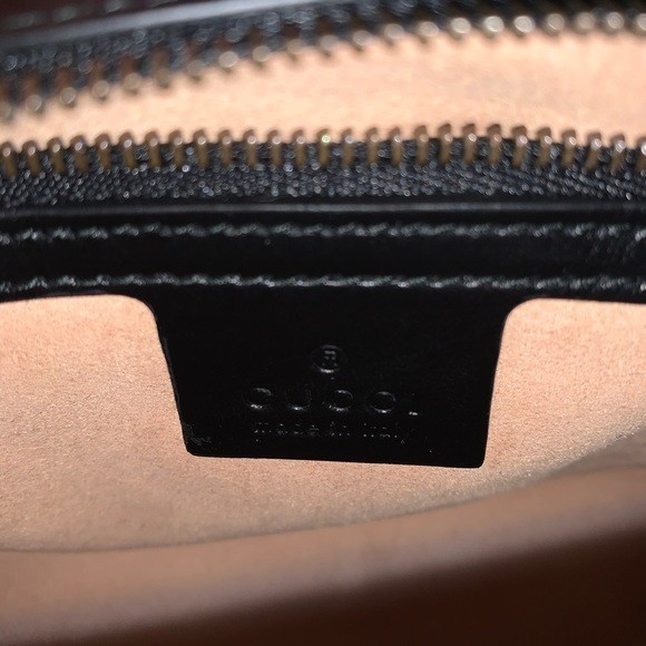 Gucci Marmont GG Matelasse bag Small Black leather Gold Chain