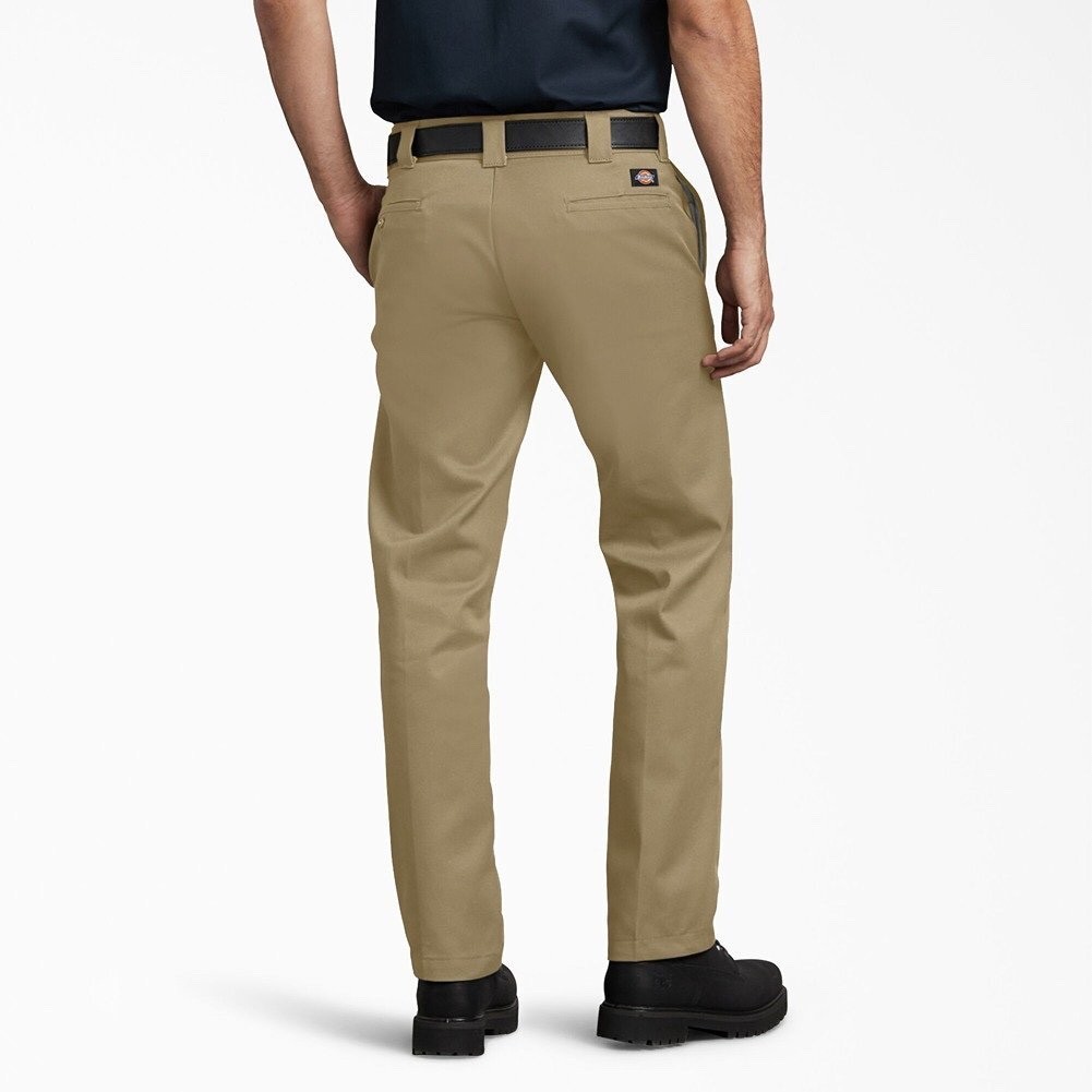 Dickies Mens twill work Pants Slim Fit Straight Leg khaki size 32×30 or 36×30