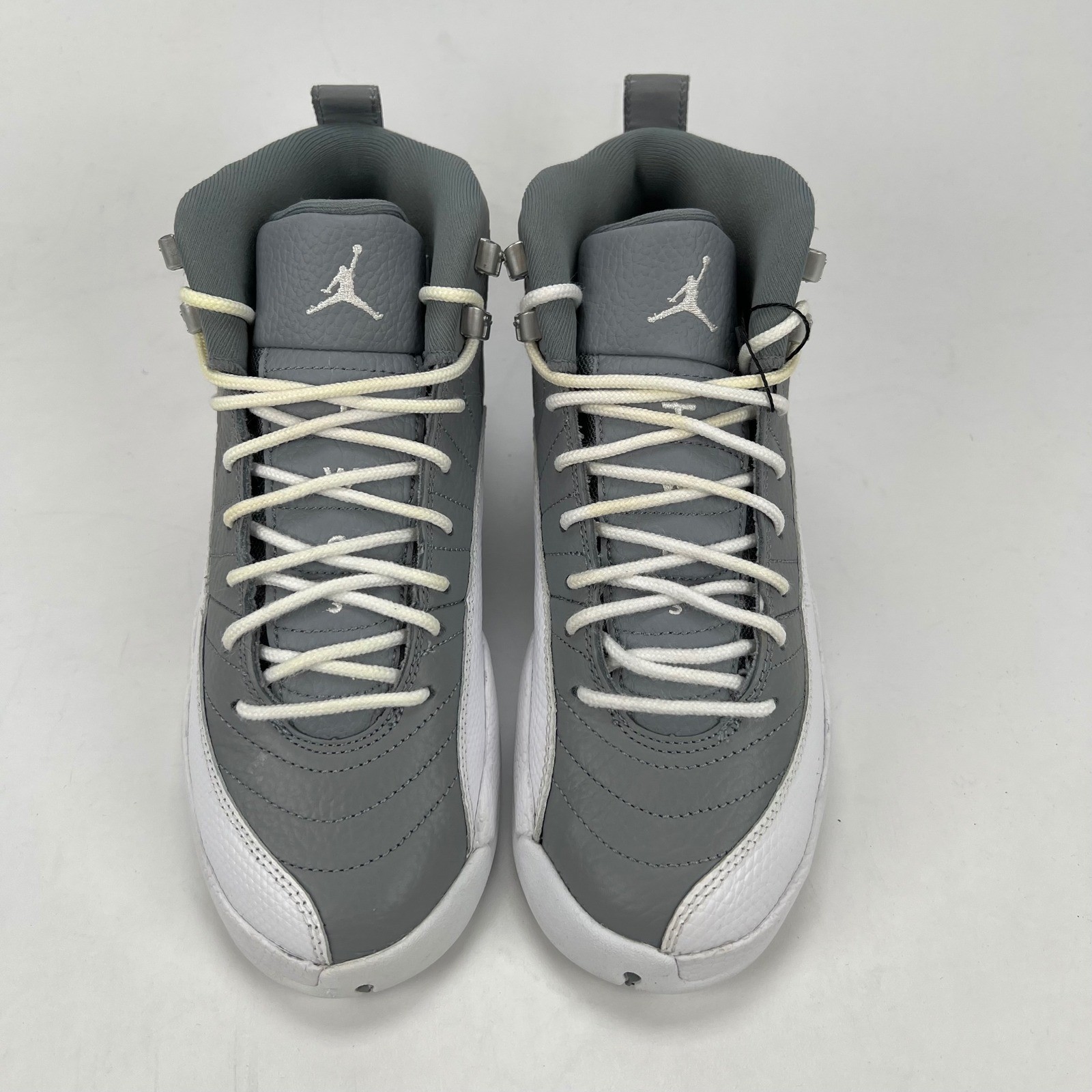 Jordan 12 Retro GS Stealth Grey White 153265-015 Mens 5Y Kids Sneakers