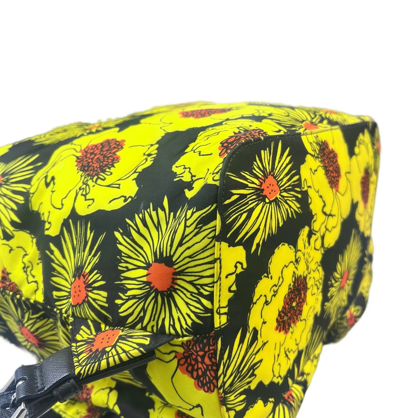 Prada Backpack Yellow Black Tessuto Nylon (sa053126d7r)