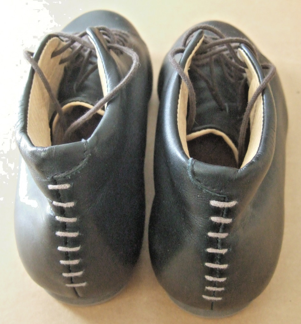 ICH BIN ATHEIST BLACK LEATHER CALFSKIN LINED BOOTS/SHOES Sz 36 W5.5 21-10