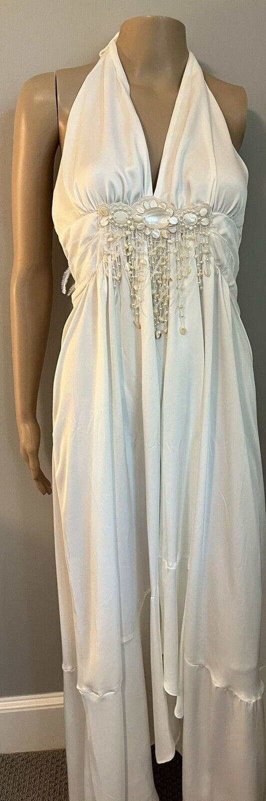 NWT Ramy Brook Florence Halter tie neck gown with embellishments sz 2 $795