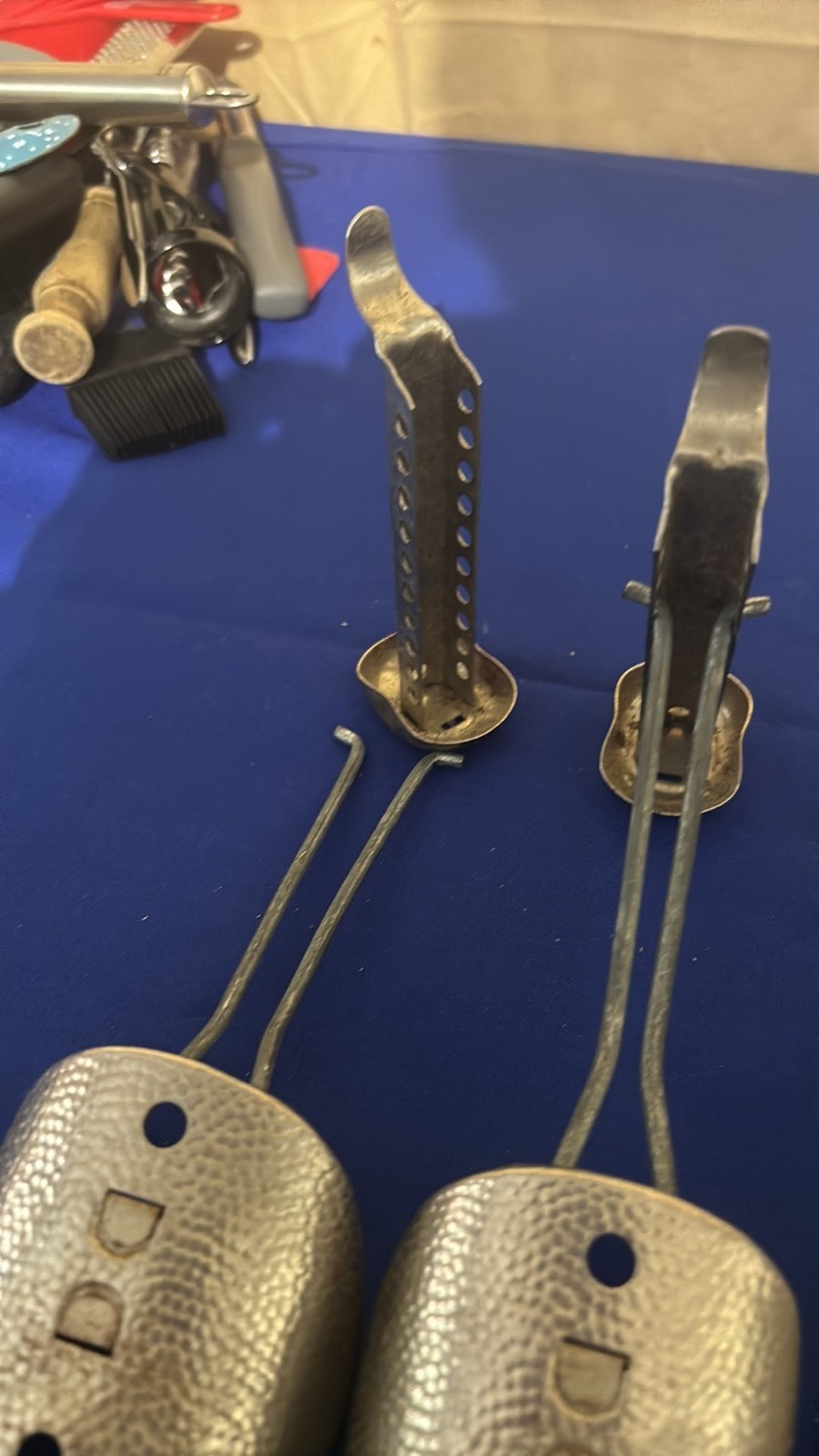 Vintage Adjustable Aluminum and Plastic Shoe Trees Collection – 3 Pairs