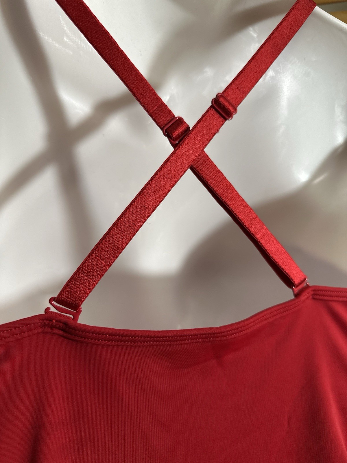 Shaper in Red Sexy Low Cut Shapewear Bodysuit Size Medium