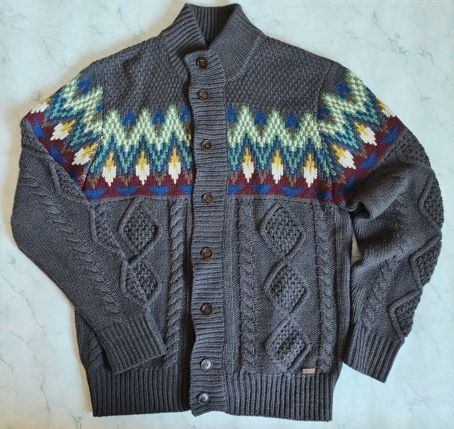 OPEN Kennedy Men’s XL Wool Blend Knit Sweater Jumper Rare JD Sports Brand