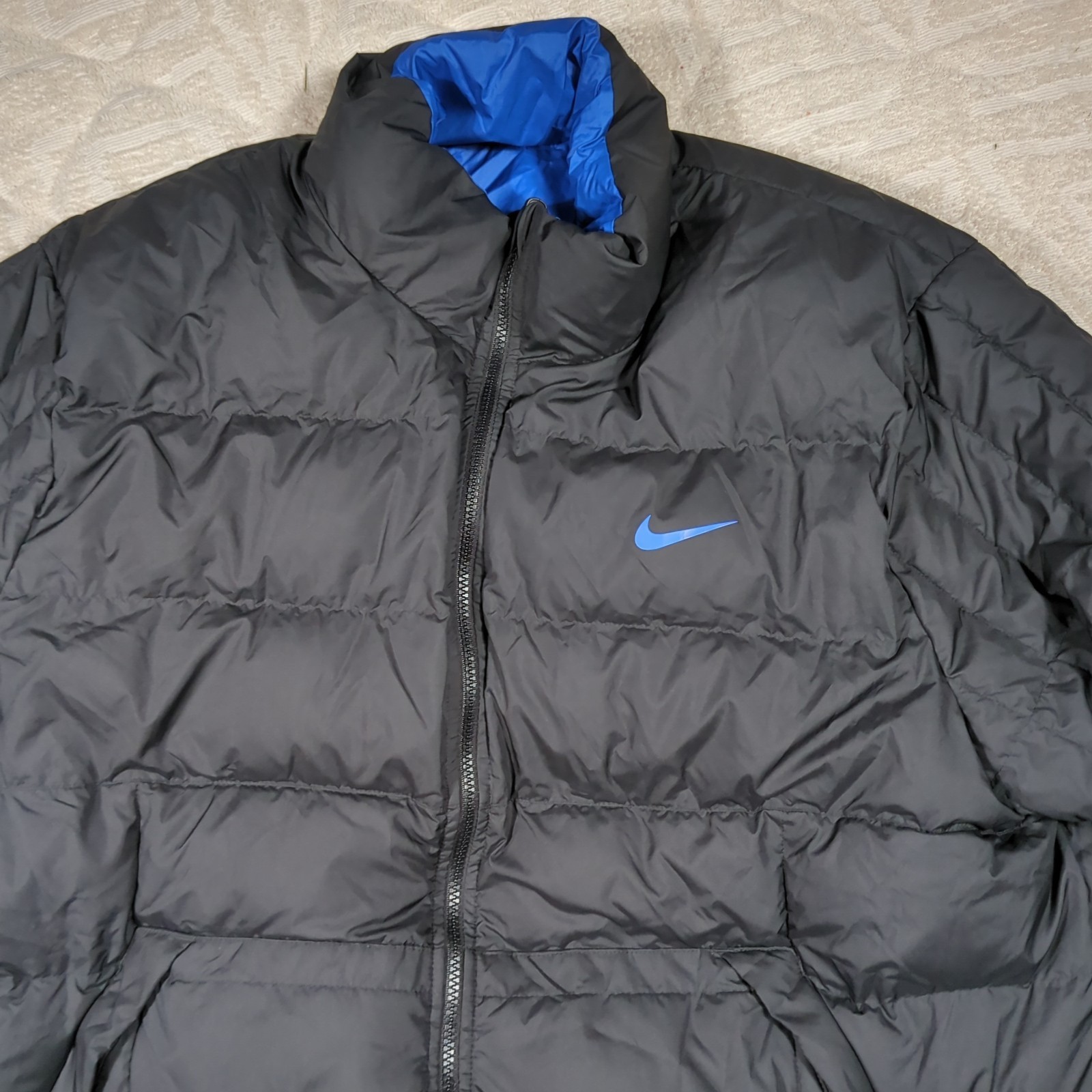 NIKE ALLIANCE Men’s 2XL Flip It Reversible 614688 Black Snow Active Puffer Coat