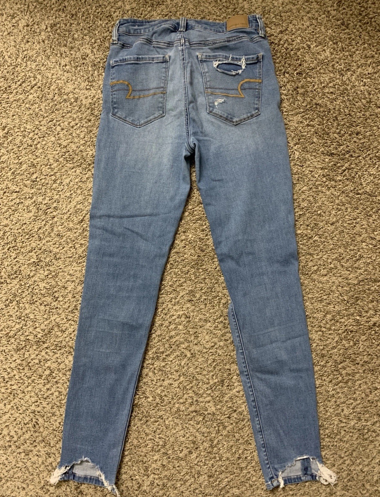 American Eagle Super High Rise Jegging Next Level Stretch Jeans Size 10 L