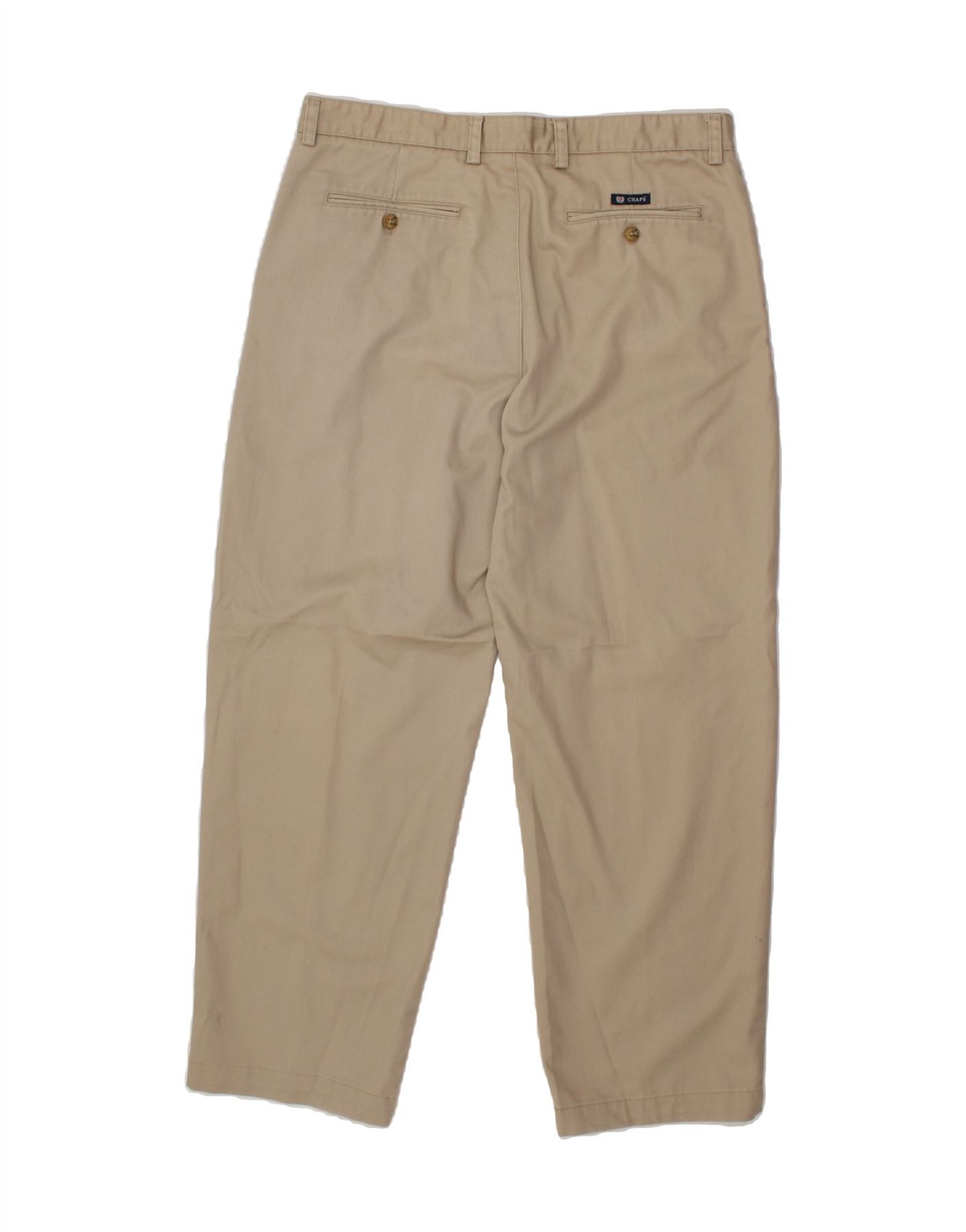 CHAPS Mens Tapered Chino Trousers W36 L30 Beige Cotton CD20