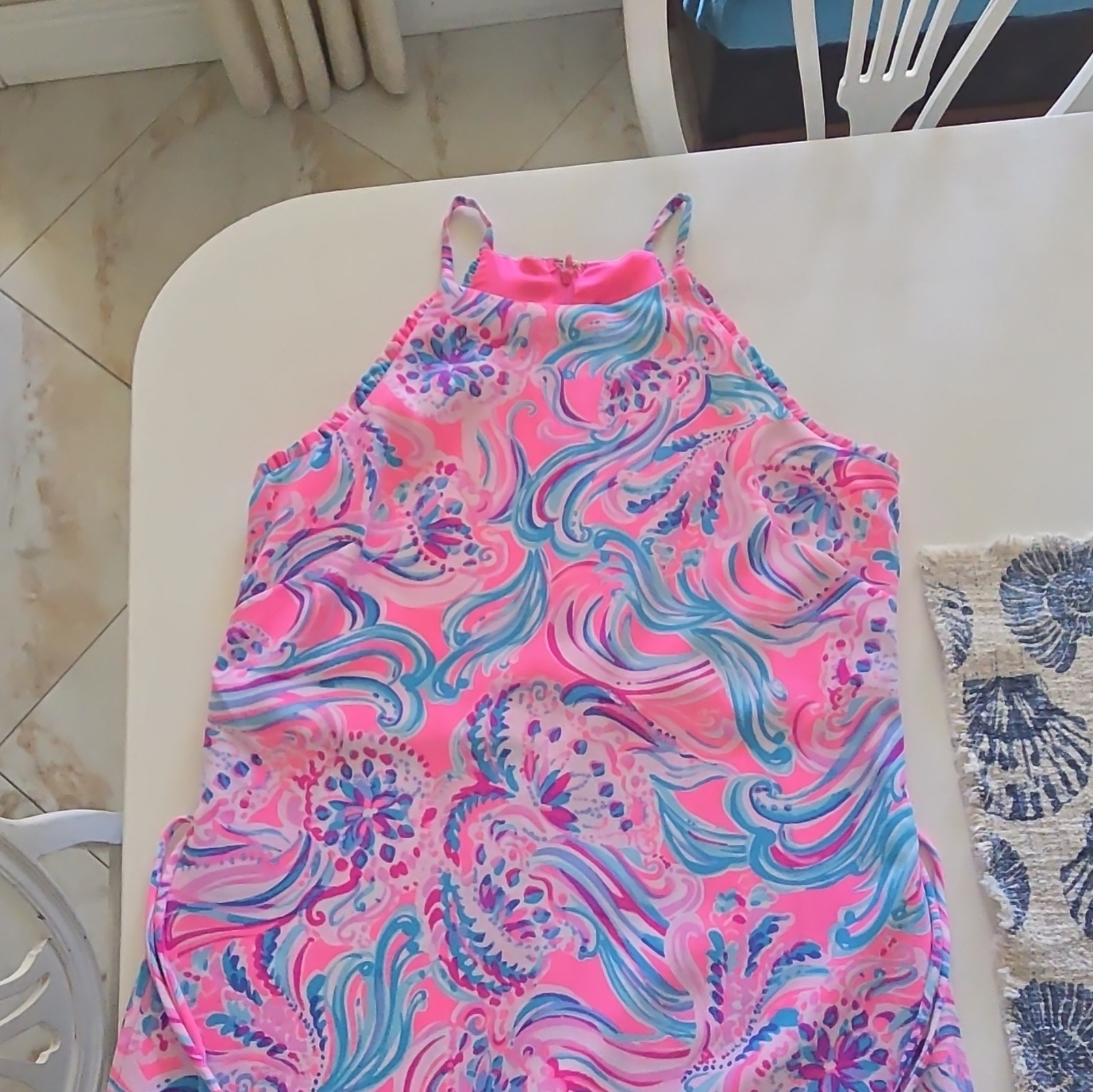 Lilly Pulitzer Pearl Romper Mini Dress Dont Be Jelly Prosecco Pink 6