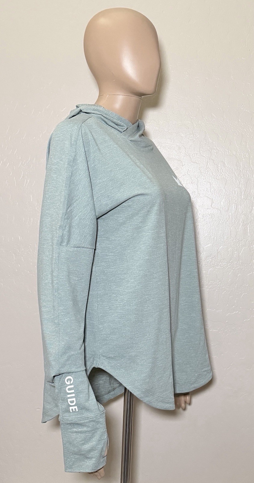 REI Co-op Womens Medium Sahara Shade Hoodie Sea Olive Green Hike Active Top