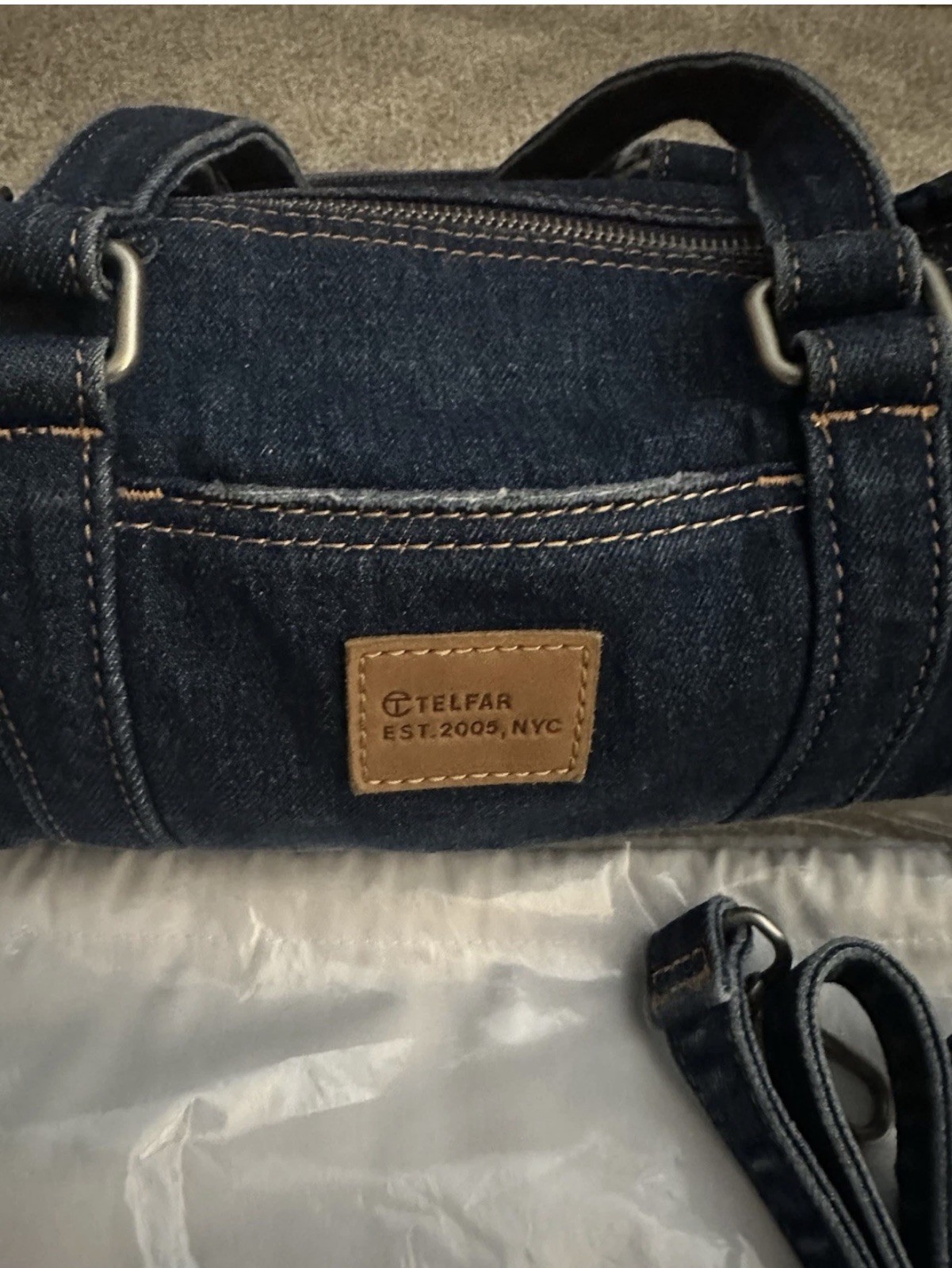 Telfar Medium Denim Duffel