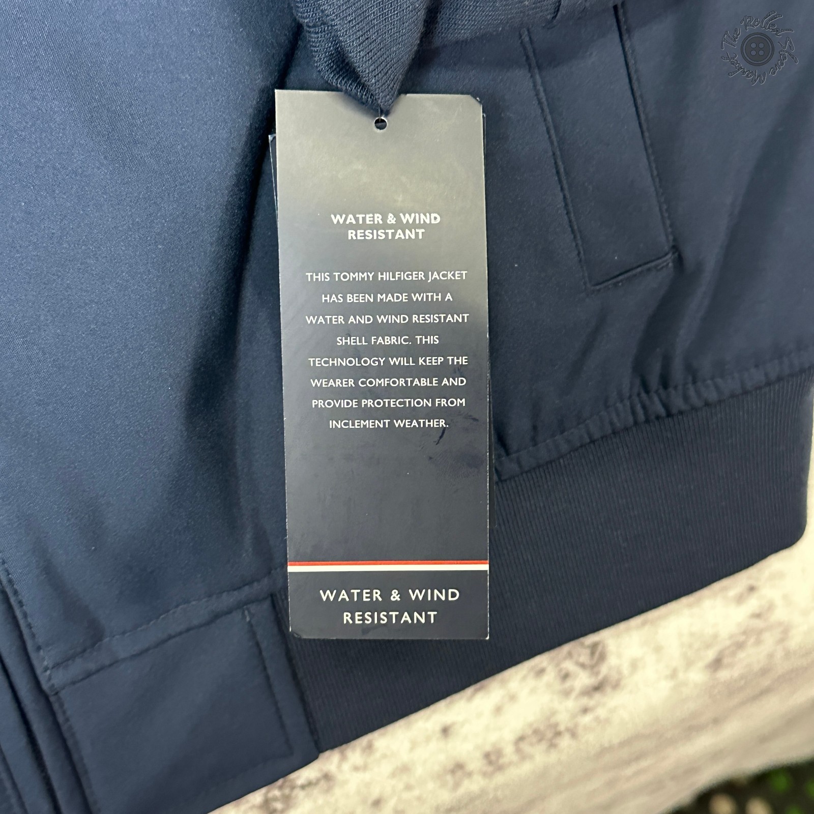 NWT Tommy Hilfiger THFlex Men’s Medium Wind Water Resistant Midnight Navy Jacket