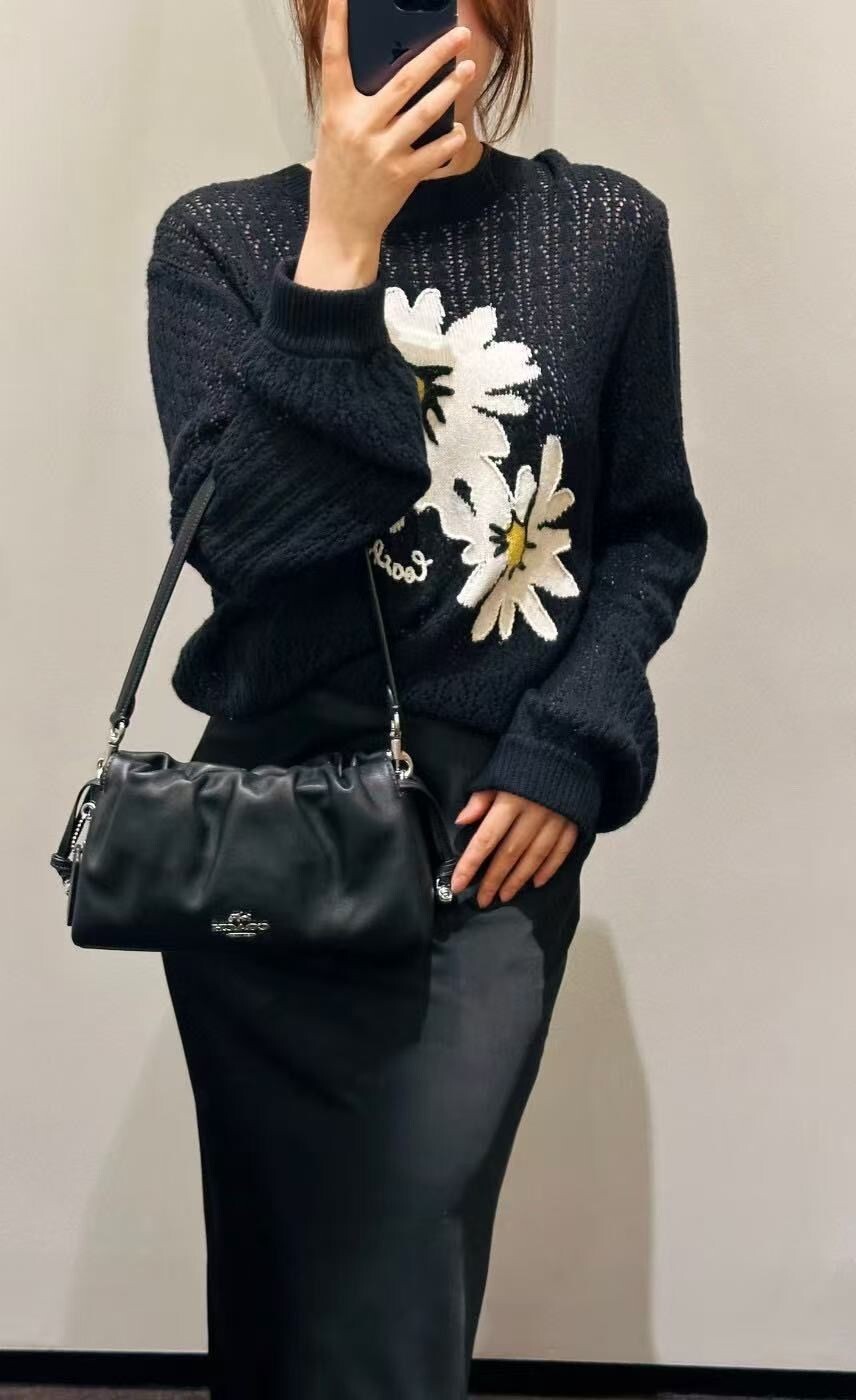 COACH Faye Shoulder Bag CV529 Outlet New Black