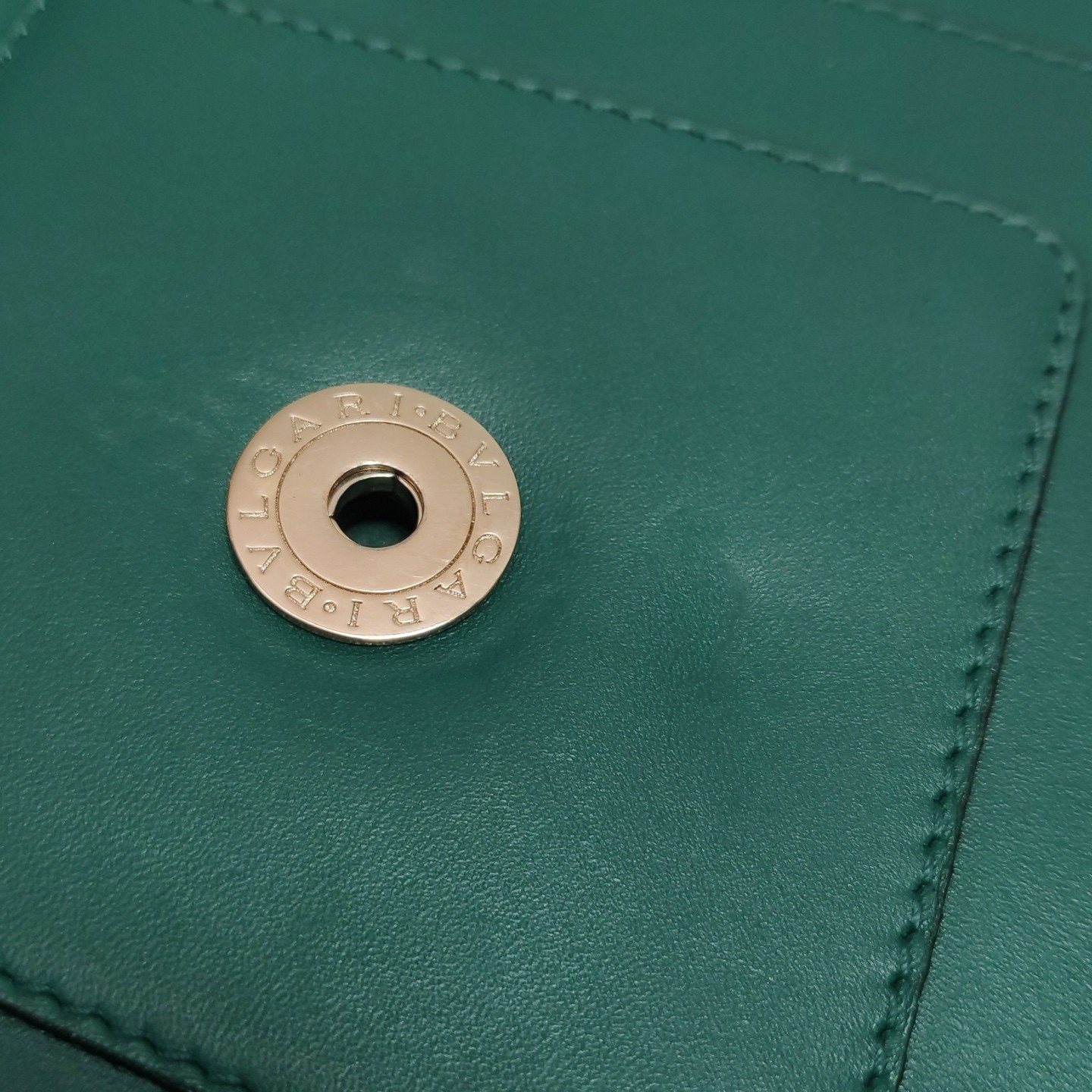 Authentic Bvlgari Calfskin Shoulder Bag Green Gold-Tone eBay AG