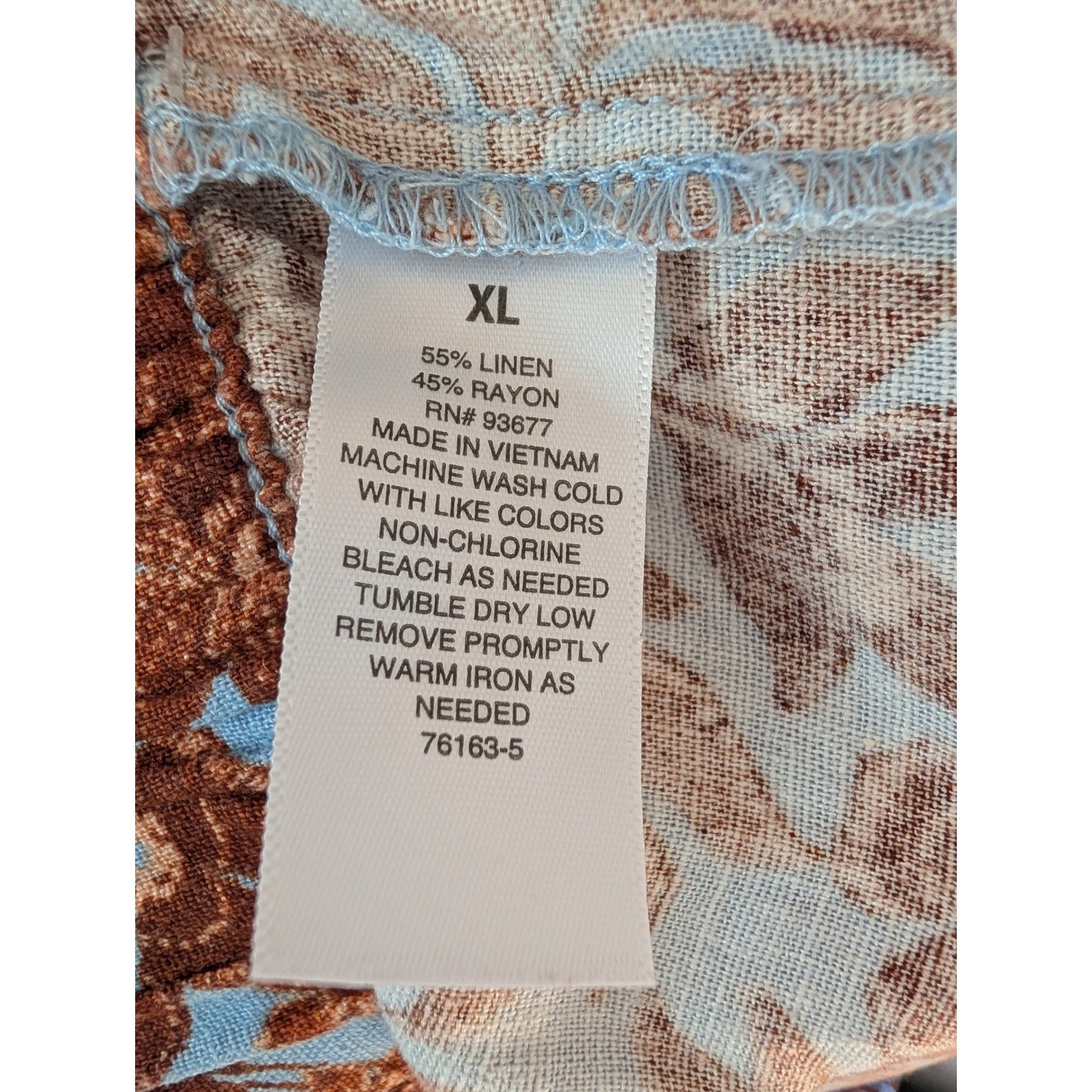 a.n.a Floral Linen Blend Shorts Elastic Waist Tie Summer Beach Boho Womens XL