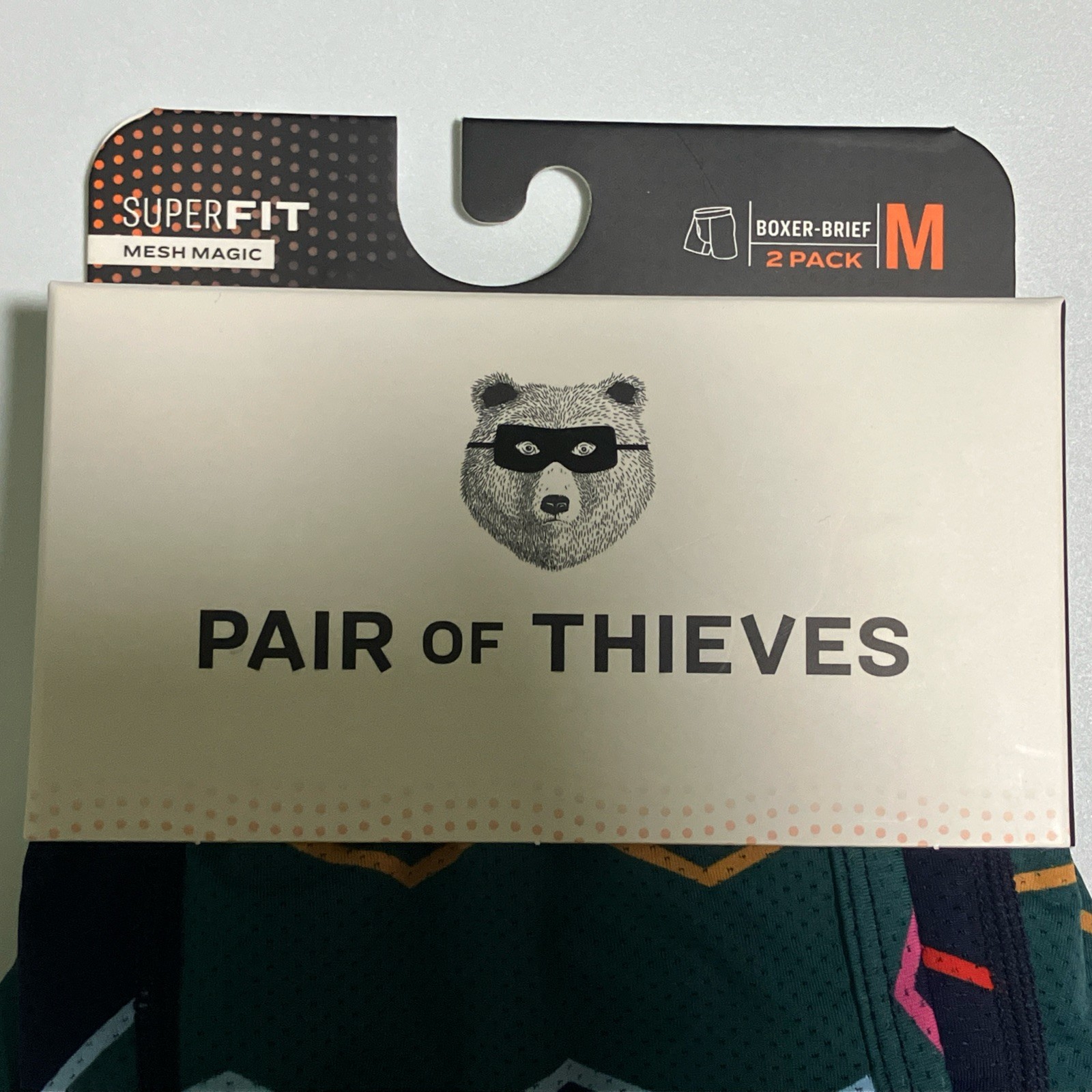 PAIR OF THIEVES 2-Pk Men’s Sz M Medium Boxer Briefs Underwear Super Fit Mesh NEW