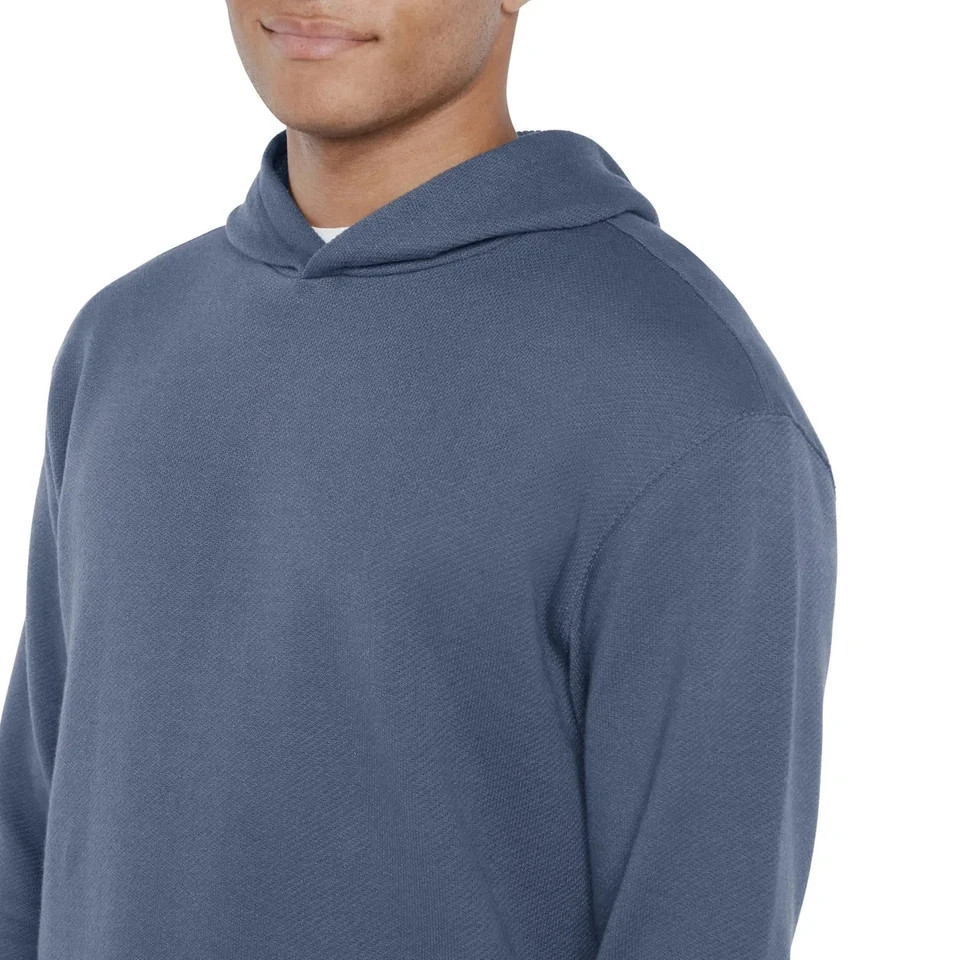 GAP Men’s Textured Hoodie, Blue, Size S