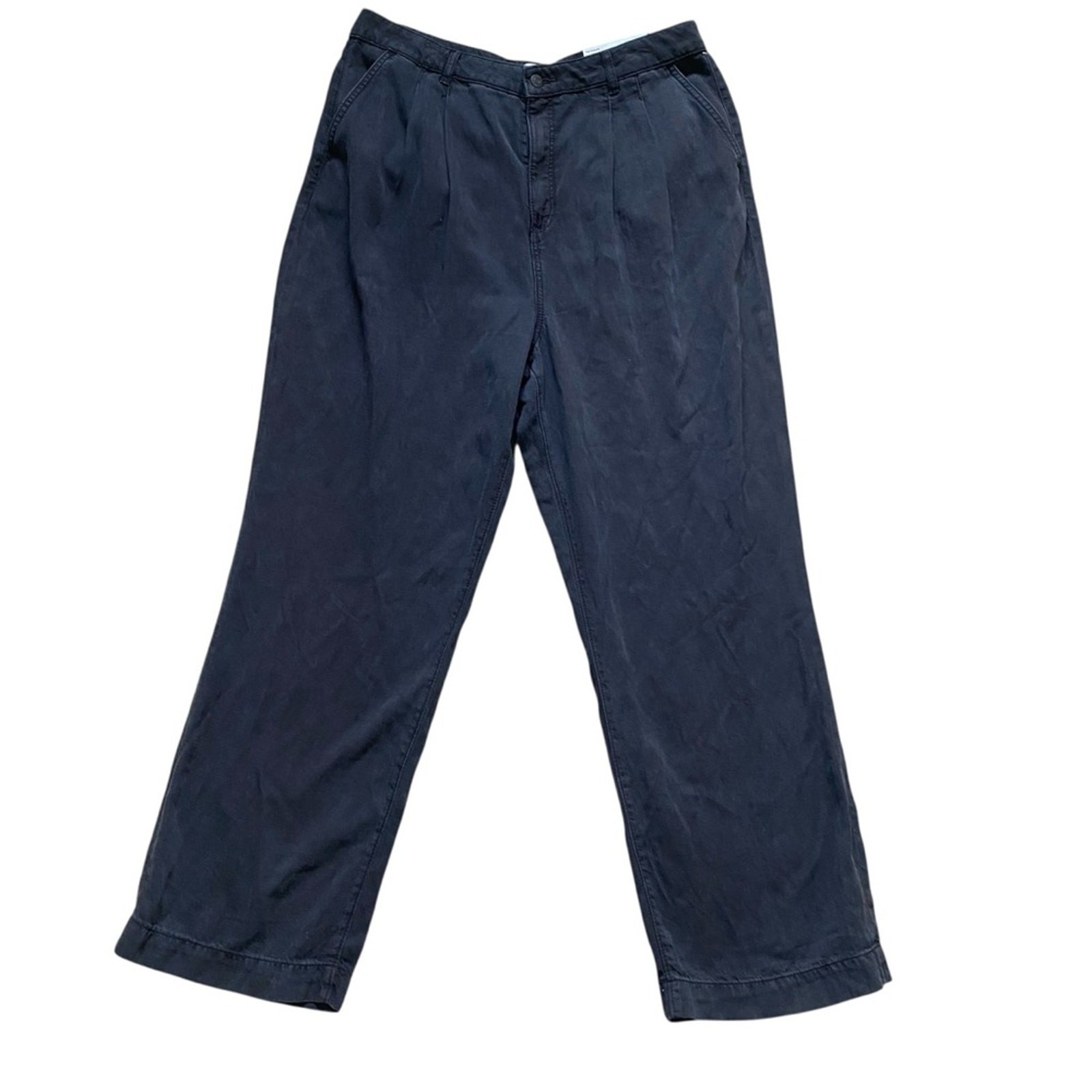 NWT Loft Jeans Size 32/14 Black The Palazzo High Rise