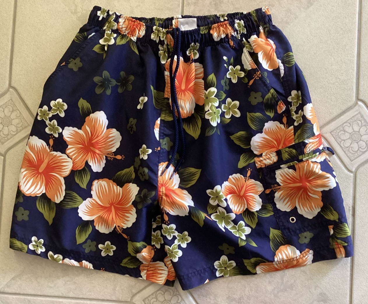 Sand N Sun Men’s Floral Swimming Trunks Size M