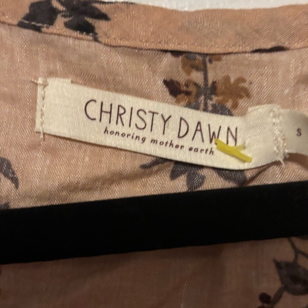 Christy Dawn Colette Dress Small Floral Midi Maxi Organic Cotton Cottagecore
