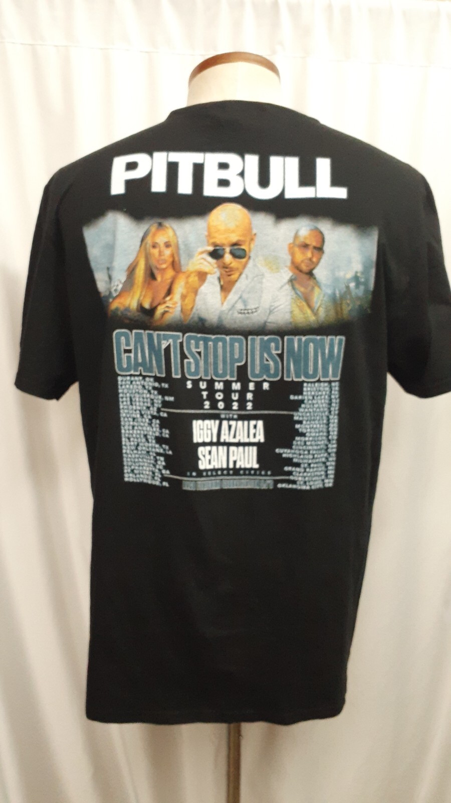NEW Pitbull Can’t Stop Us Now Summer 2022 Tour Shirt Size XL