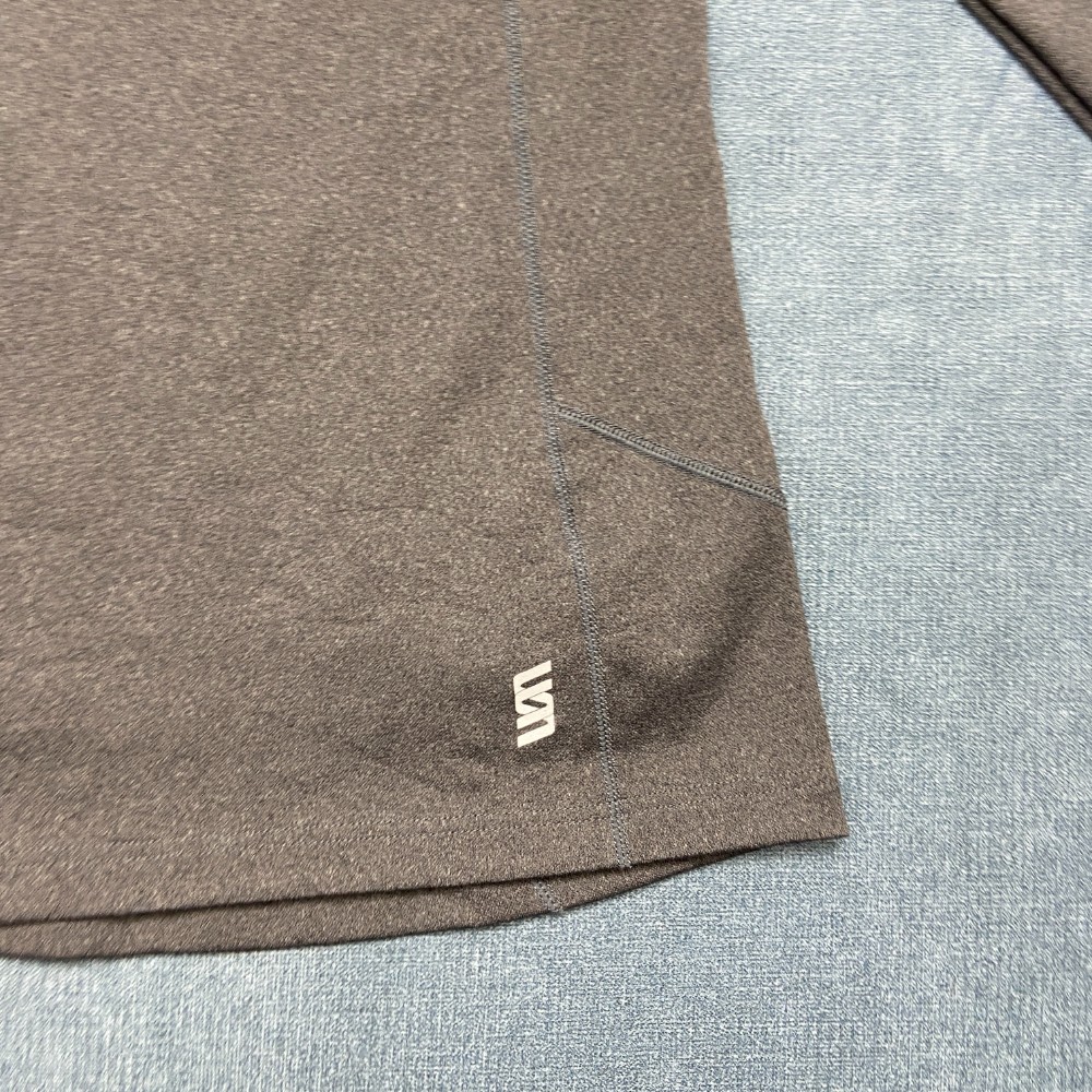 Second Skin Training Top Womens Medium Pure Black Raglan Sleeve Running Athletic