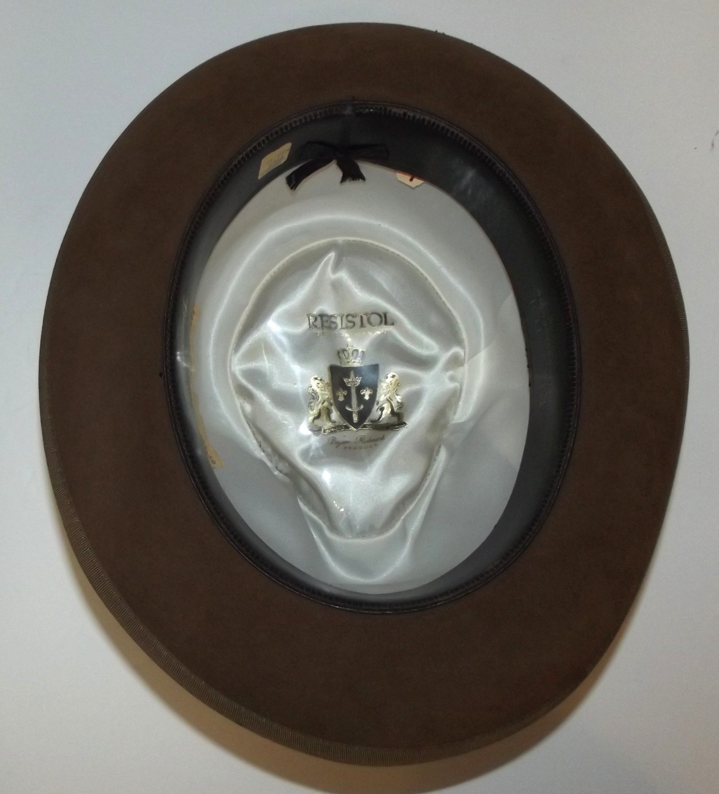 Vint Resistol Saddle Brown Explorer Fedora Style Hat -Size 7 AS IS -See Details