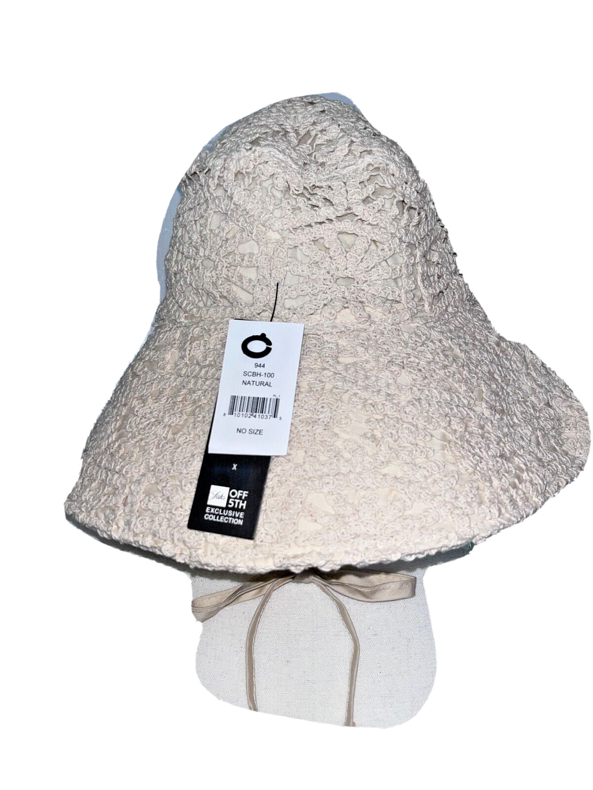 Oversized Phluid Project Gender Neutral Crochet Boho Lined Knit Bucket Hat Ties