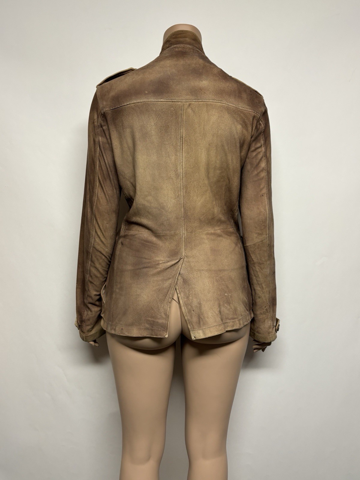Vtg Dolce & Gabbana D&G Brown Suede Jacket IT 46