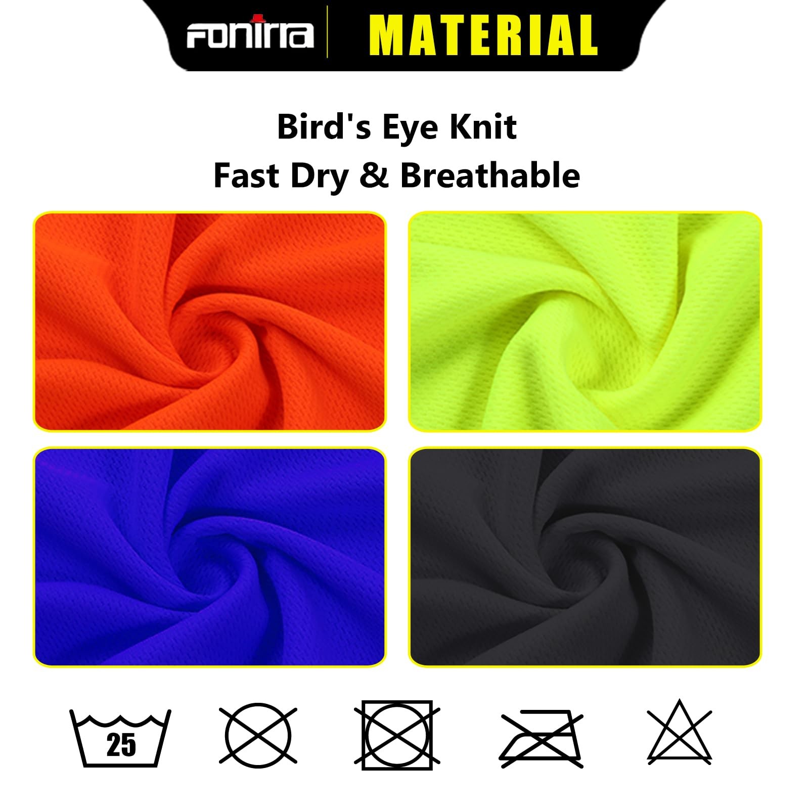3 Pack Safety Reflective High Visibility Shirt for Men ANSI Class 3 Hi Vis Co…