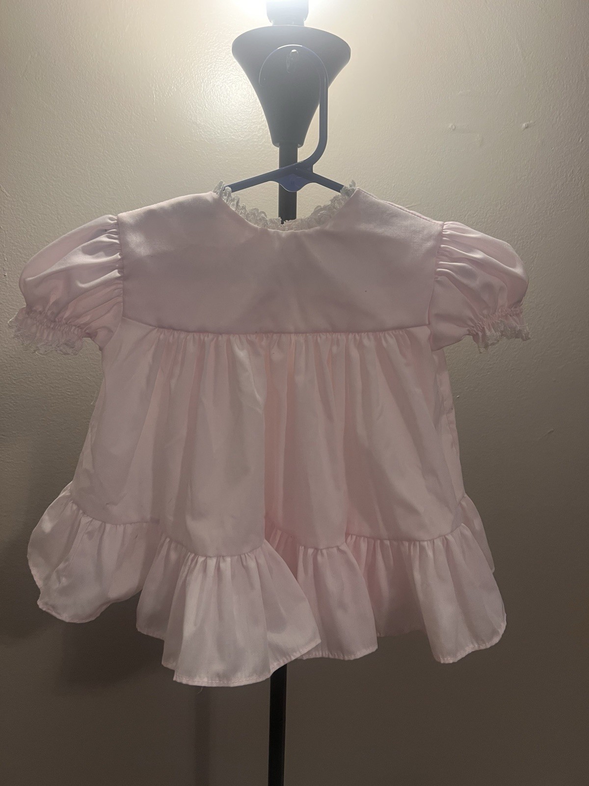 3 Vintage Baby Girl Dresses Bryan Rare Editions 6-9M 12M Lace Smocked USA