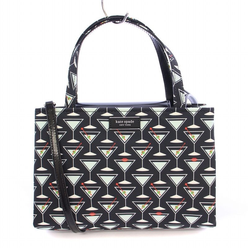 Used Kate Spade KATE SPADE Thumb Icon Martini Small Tote 2WAY Handbag Shoulder B